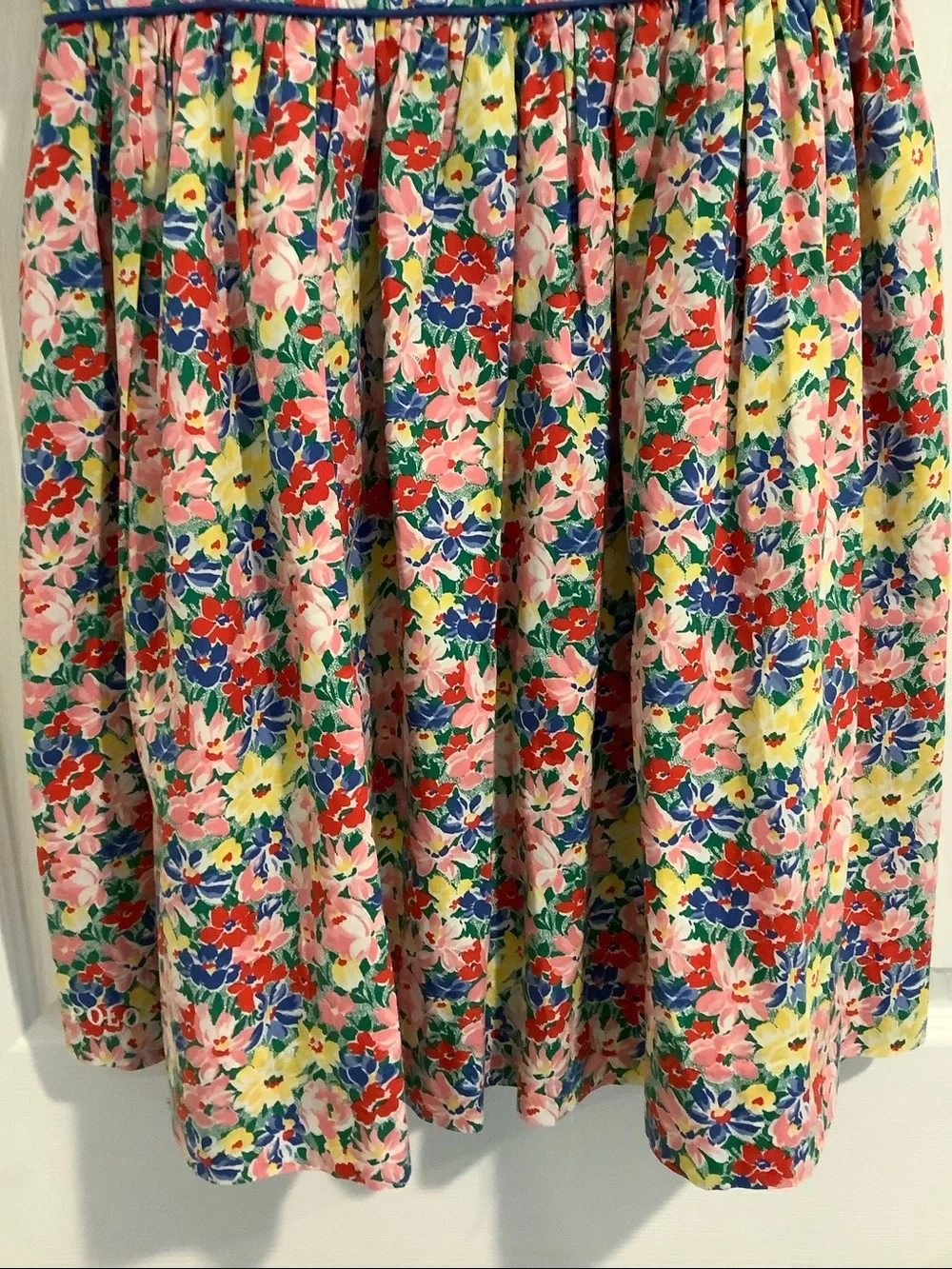 POLO RALPH LAUREN Girl’s 100% Cotton Floral Spring Summer Wedding Guest Dress 12